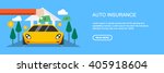 auto insurance vector | Shutterstock .eps vector #405918604