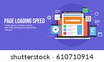 loading speed analysis of a... | Shutterstock .eps vector #610710914