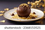 Small photo of Indulge in the ultimate temptation with this exquisite chocolate truffle. Crafted with the finest cocoa, this delectable confection is a masterpiece of flavor and texture. Its velvety, ganache center