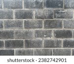 Small photo of a gray brick wall, symbolizing strength, simplicity, and tranquility, creating a sense of solidity and durability. A straightforward design evokes a feeling of simplicity and minimalism