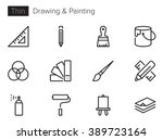 drawing and painting vector... | Shutterstock .eps vector #389723164