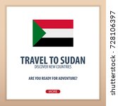 travel to sudan. discover and... | Shutterstock .eps vector #728106397