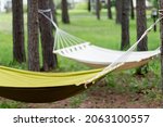 white and green hammock in... | Shutterstock . vector #2063100557