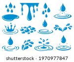cartoon water drop splash.... | Shutterstock .eps vector #1970977847