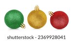 Christmas ornaments isolated on ...
