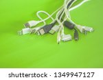phone charging cable placed on... | Shutterstock . vector #1349947127