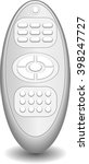 remote control on a gray... | Shutterstock .eps vector #398247727