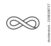 infinity symbol  icon of... | Shutterstock .eps vector #2108108717