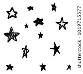 modern geometric star pattern.... | Shutterstock .eps vector #1019715577
