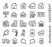 set of real estate icons.... | Shutterstock .eps vector #1642248247