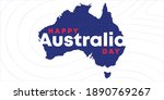 happy australia day greetings... | Shutterstock .eps vector #1890769267