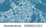 detailed vector map of novi sad ... | Shutterstock .eps vector #1040621131