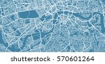 vector map of  center of london ... | Shutterstock .eps vector #570601264