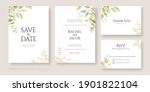 set of floral wedding... | Shutterstock .eps vector #1901822104