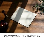 envelope mockup. top view blank ... | Shutterstock . vector #1946048137