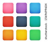 colorful square buttons set.... | Shutterstock .eps vector #1569699604