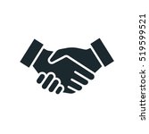 handshake friendship... | Shutterstock .eps vector #519599521