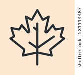Canada Maple Leaf Minimal Flat...