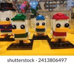 Small photo of Universal Studios, Singapore - January 15, 2024. LEGO BrickHeadz Figuren, Hermine Granger, von Femc und Orpheus, Kinderspielzeug im Universal Studios Singapore Store.