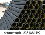 Small photo of HDPE Corrugated Pipe, HDPE Pipes Manufacturers, HDPE DWC Yellow pipes, Drainage Corrugated Pipe, Polyethylene Plastic Pipe
