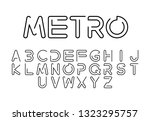 font logo. modern design vector ... | Shutterstock .eps vector #1323295757
