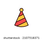 holiday cap flat icon. single... | Shutterstock .eps vector #2107518371