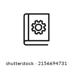 single line icon of book high... | Shutterstock .eps vector #2156694731