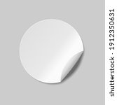 round sticker. round peel off... | Shutterstock .eps vector #1912350631