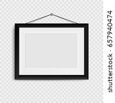 blank photo frame on the wall.... | Shutterstock .eps vector #657940474