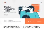 landing page template of... | Shutterstock .eps vector #1892407897