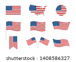 usa independence day 4th of... | Shutterstock .eps vector #1408586327