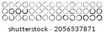 set of black circle brushes... | Shutterstock .eps vector #2056537871