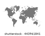 political world map | Shutterstock .eps vector #443961841