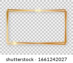 double gold shiny 16x9... | Shutterstock .eps vector #1661242027
