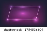 neon frame with shining effects ... | Shutterstock .eps vector #1754536604