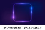 neon rounded square frame with... | Shutterstock .eps vector #1916793584