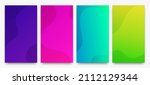 set of four modern colorful... | Shutterstock .eps vector #2112129344
