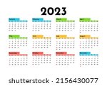 salendar for 2023 isolated on a ... | Shutterstock .eps vector #2156430077