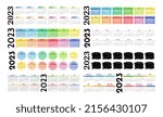 set of eight horizontal... | Shutterstock .eps vector #2156430107