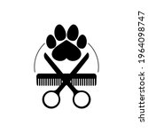 dog grooming logo design... | Shutterstock .eps vector #1964098747
