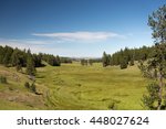 Lush green valley in the Ochoco Mountains of Oregon