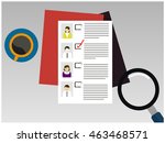 checklist vector | Shutterstock .eps vector #463468571