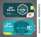 blank of gift voucher vector... | Shutterstock .eps vector #465656951