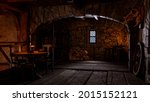 Medieval Inn Or Tavern Interior ...