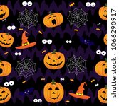 abstract halloween pattern for... | Shutterstock .eps vector #1066290917