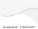  abstract geometric wave 3d... | Shutterstock .eps vector #1766714357