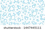 bubbles vector seamless pattern ... | Shutterstock .eps vector #1447445111