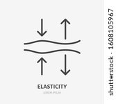 elasticity line icon  vector... | Shutterstock .eps vector #1608105967