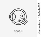 Eyeball Line Icon  Vector...