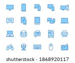 devices line icons set.... | Shutterstock .eps vector #1868920117